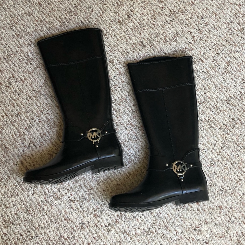 Black Michael Kors Rainboots ☔️